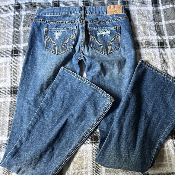 VINTAGE Hollister low rise flare jeans size 1 - Picture 4 of 4